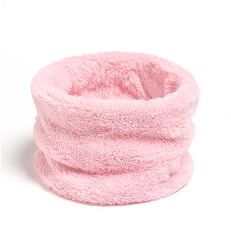 Solid Thick Plush Ring Scarf