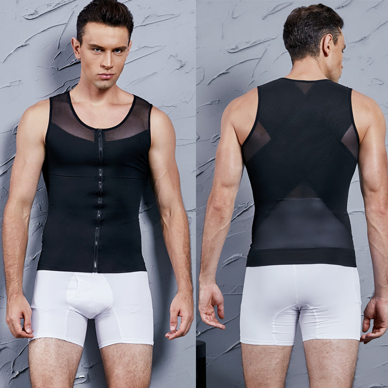 Men Compression Shirts With Zipper