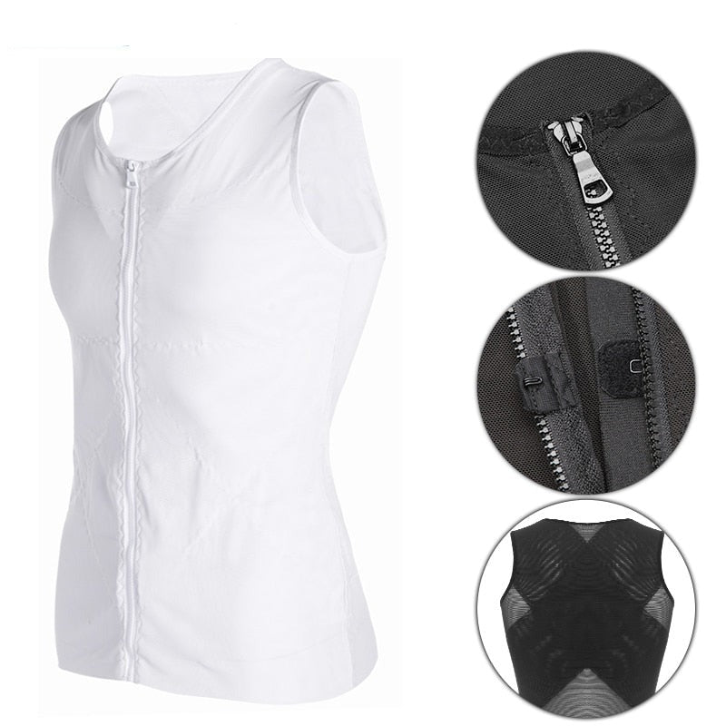 Men Compression Shirts With Zipper